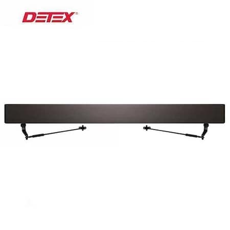 Detex LOW ENERGY AUTOMATIC OPERATOR FOR DOUBLE DOOR PUSH, 75.5 IN FOR PAIRS OF 3 FT DOORS, 313-RI DARK BRO DTX-AO19-2x75.5xPUSHxBZ